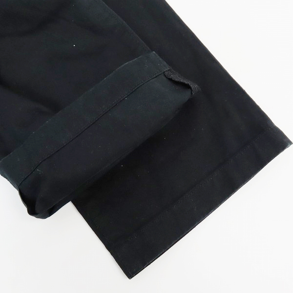 実際に弊社で買取させて頂いたTHE FLAT HEAD/ザフラットヘッド ワイドチノパンツ ブラック FN-PA-C007/Mの画像 6枚目