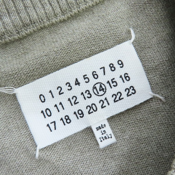 実際に弊社で買取させて頂いたMartin Margiela 14/マルタンマルジェラ 16SS エルボーパッチクルーネックニット S50HA0632/Mの画像 2枚目