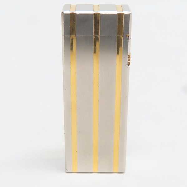 実際に弊社で買取させて頂いたdunhill/ダンヒル サイドローラー ガスライター シルバー×ゴールドの画像 1枚目