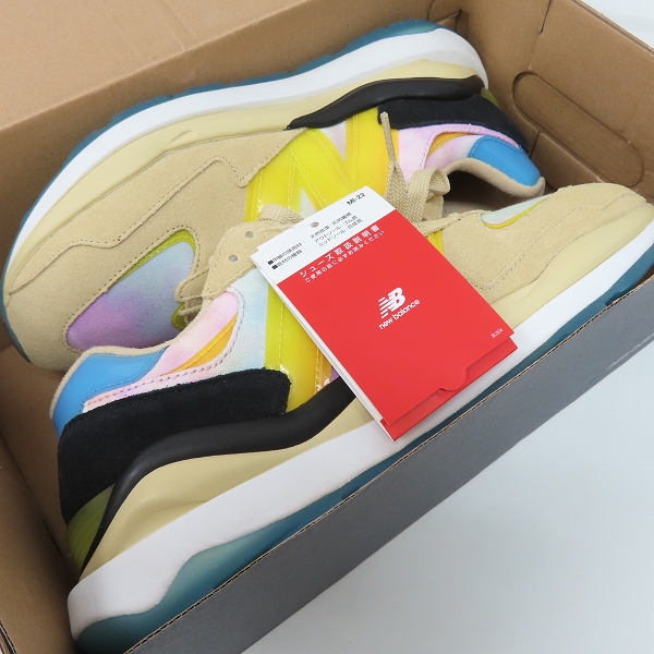 実際に弊社で買取させて頂いた【未使用】NEW BALANCE×atmos/ニューバランス×アトモス 57/40 Beachside/ビーチサイド ローカットスニーカー M5740AT/26の画像 6枚目