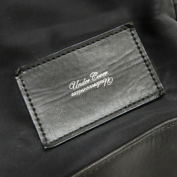 実際に弊社で買取させて頂いたUNDERCOVER/アンダーカバー 2WAY レザー/ナイロン バーキン型バッグの画像 5枚目