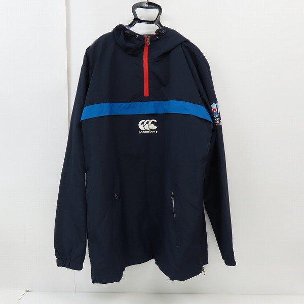 実際に弊社で買取させて頂いたCANTERBURY/カンタベリー  WORLD CUP 撥水 ハーフジップ ジャケット/VWD79262/3L