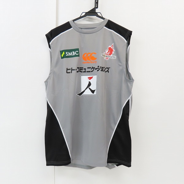 実際に弊社で買取させて頂いた【未使用】CANTERBURY/カンタベリー SUNWOLVES/サンウルブズ タンクトップ/R39006SR/3L