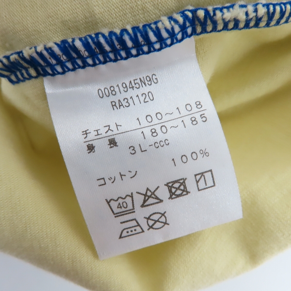 実際に弊社で買取させて頂いたCANTERBURY/カンタベリー ショートスリーブ ラガーシャツ RA31120/3Lの画像 3枚目