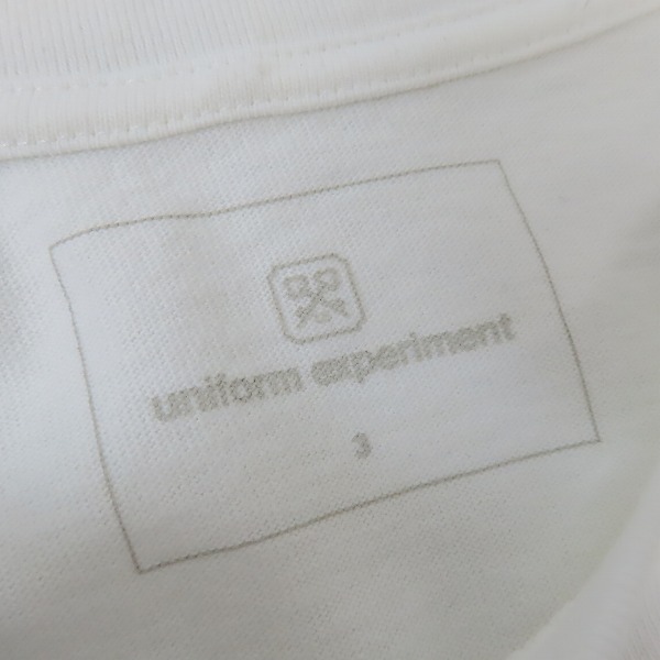 実際に弊社で買取させて頂いたUNIFORM EXPERIMENT/ユニフォームエクスペリメント 21SS WIDE POCKET TEE ワイドポケット Tシャツ/半袖 UE-210058/3の画像 3枚目