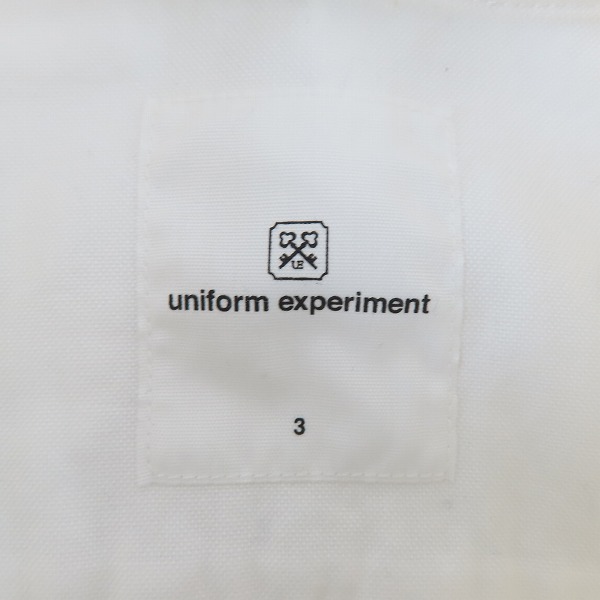 実際に弊社で買取させて頂いたUNIFORM EXPERIMENT/ユニフォームエクスペリメント INSIDE OUT B.D SHIRT/インサイドアウト ボタンダウン シャツ UE-180048/3の画像 2枚目