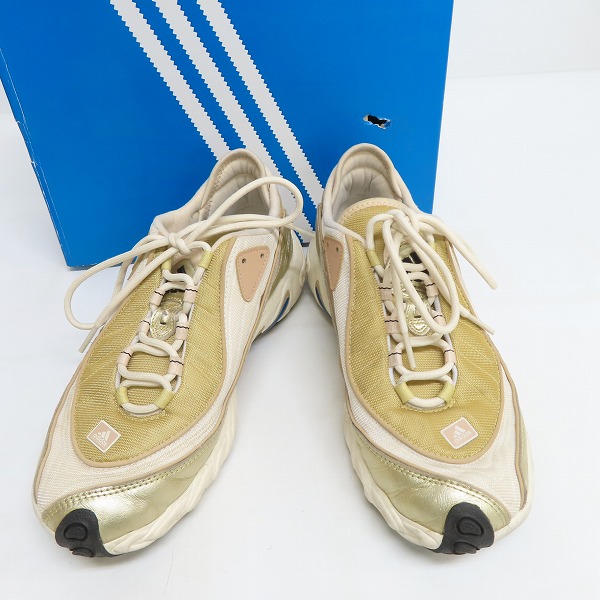 実際に弊社で買取させて頂いたadidas/アディダス FYW 98 “Gold Metallic/Off White” ゴールドメタリック/オフホワイト” FV4324/26.5の画像 0枚目