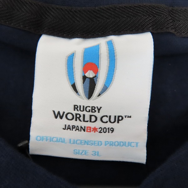 実際に弊社で買取させて頂いた【未使用】CANTERBURY/カンタベリー  RWC2019 イベント ロゴTシャツ /3Lの画像 2枚目