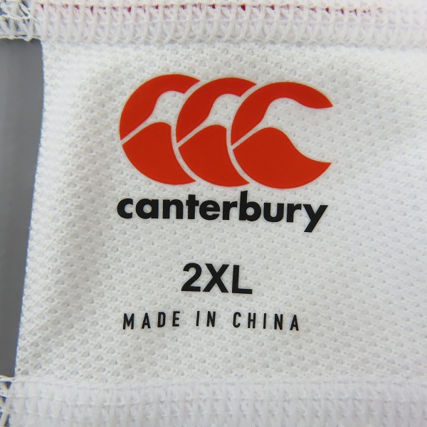 実際に弊社で買取させて頂いたCANTERBURY/カンタベリー  Canterbury イングランド プロジャージ ラグビー 半袖/RG30388/2XLの画像 2枚目