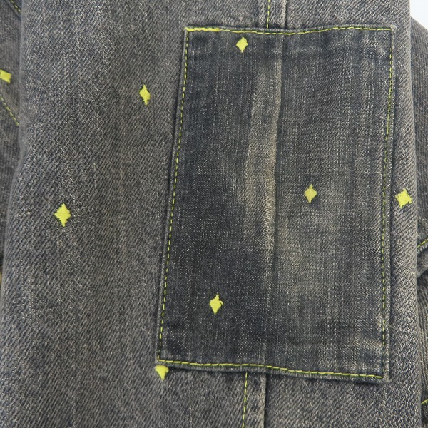 実際に弊社で買取させて頂いたUNDERCOVER/アンダーカバー ダイヤドット柄 デニムジャケット J220/Mの画像 5枚目