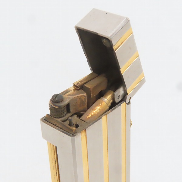 実際に弊社で買取させて頂いたdunhill/ダンヒル サイドローラー ガスライター シルバー×ゴールドの画像 6枚目