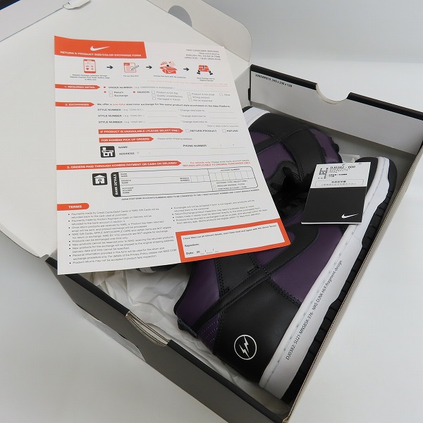 実際に弊社で買取させて頂いたNIKE×FRAGMENT DESIGN/ナイキ×フラグメントデザイン DUNK HI/F ダンクハイ 北京 DJ0382-600 27の画像 7枚目