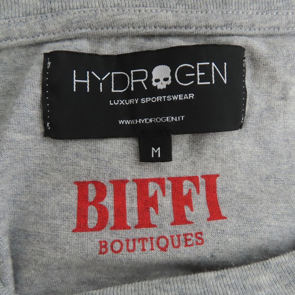 実際に弊社で買取させて頂いたHYDROGEN/ハイドロゲン プリント Tシャツ カットソー/M の画像 2枚目