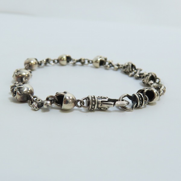 実際に弊社で買取させて頂いたDEAL DESIGN/ディールデザイン スカル/クロス ミクロボーンブレスレットの画像 3枚目