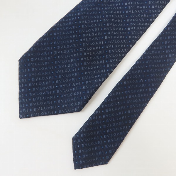 実際に弊社で買取させて頂いたBVLGARI/ブルガリ ロゴ シルクネクタイの画像 1枚目