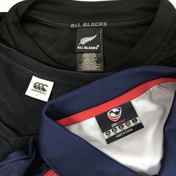 実際に弊社で買取させて頂いた【おまとめ品】カンタベリー/オールブラックス/NFL 他 Tシャツ/ユニフォーム/ジャケット 等 ラグビーウェアの画像 1枚目