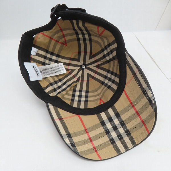 実際に弊社で買取させて頂いた【JPタグ】BURBERRY/バーバリー MH BSB CAP/TB刺繍/ヴィンテージチェック柄 キャップ/帽子 8053811 の画像 5枚目