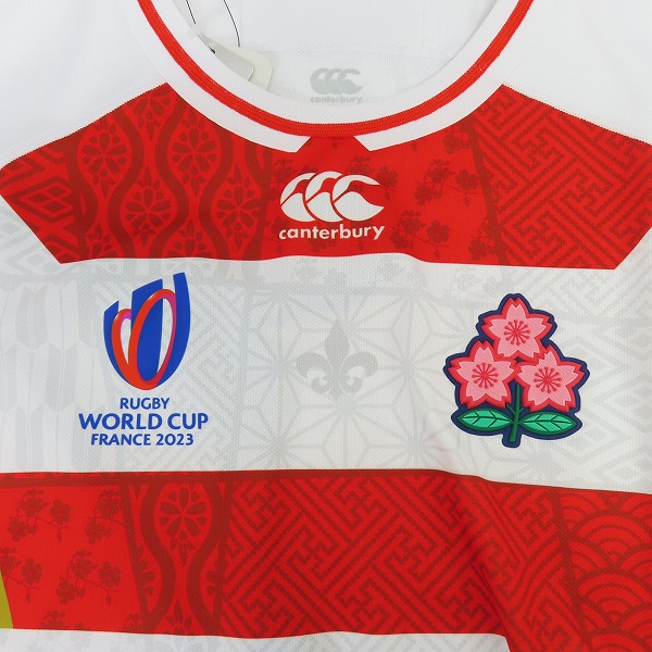 実際に弊社で買取させて頂いた【未使用】CANTERBURY/カンタベリー ラグビー ジャパンRWC2023/日本代表 レプリカジャージ ホーム RG33980WC/3Lの画像 5枚目