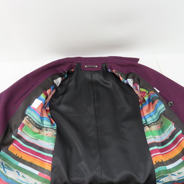 実際に弊社で買取させて頂いたPaul Smith/ポールスミス  DREAMER ダブルブレスト ロング コート/L の画像 5枚目