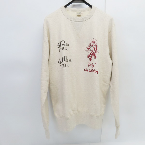 実際に弊社で買取させて頂いたBUZZ RICKSON'S/バズリクソンズ SET-IN CREW NECK SWEAT SHIRT “512nd FTR SQ” スウェット BR69119 /XXL