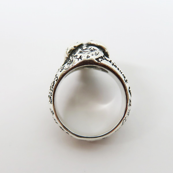 実際に弊社で買取させて頂いたBILL WALL LEATHER/BWL/ビルウォールレザー グッドラックスカル リング 17号の画像 5枚目