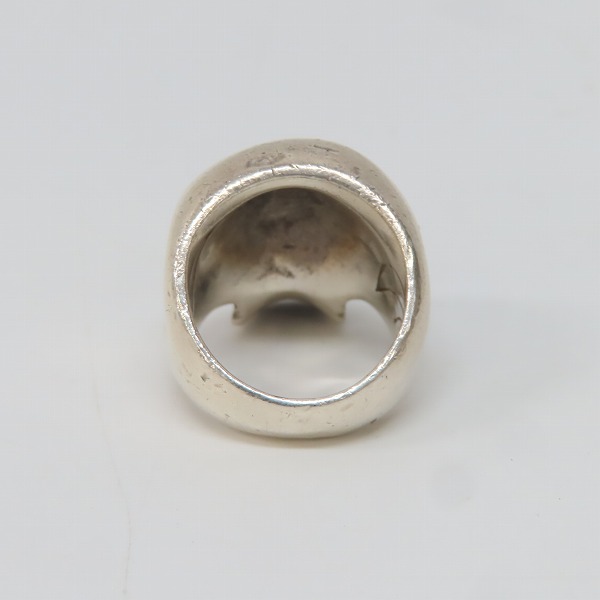 実際に弊社で買取させて頂いたCRAZY PIG/クレイジーピッグ ラージエビルスカルリング/16.5号 の画像 3枚目