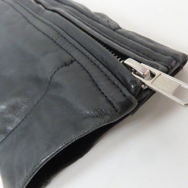 実際に弊社で買取させて頂いたRick Owens/リックオウエンス レザージャケット  RU15S4762 LGI/46の画像 8枚目
