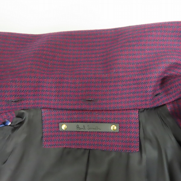 実際に弊社で買取させて頂いたPaul Smith/ポールスミス  DREAMER ダブルブレスト ロング コート/L の画像 4枚目