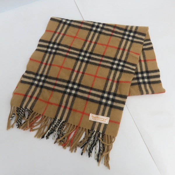 実際に弊社で買取させて頂いたBurberrys/バーバリーズ ノバチェック カシミヤ マフラー
