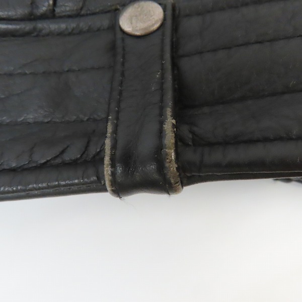 実際に弊社で買取させて頂いたUNITED ARROWS/ユナイテッドアローズ BLUE LABEL/ブルーレーベル 牛革 レザーダブルライダースベスト/Sの画像 6枚目