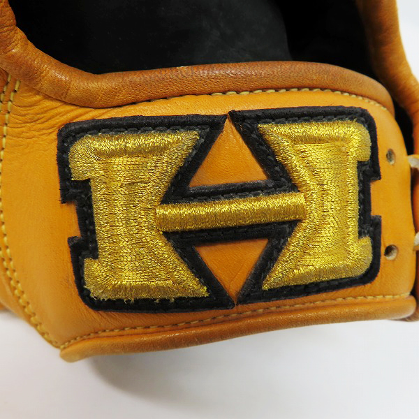 実際に弊社で買取させて頂いたHi-Gold/ハイゴールド 己極 軟式/左投げ/投手用 グラブ/グローブ OKG-6021の画像 5枚目