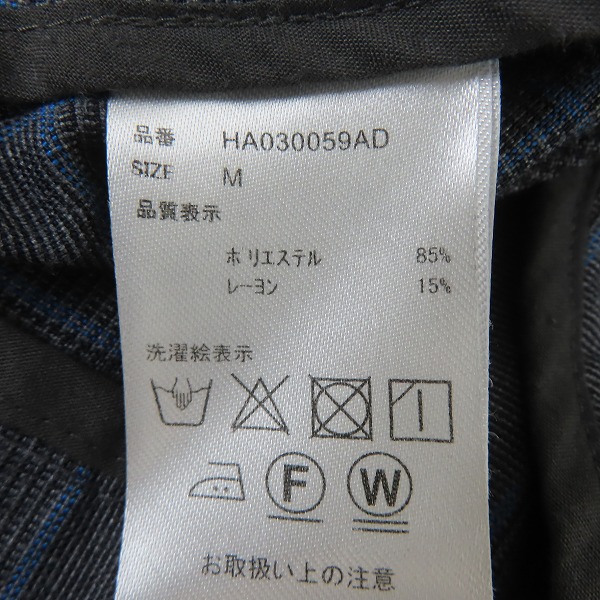 実際に弊社で買取させて頂いたHARE/ハレ チェック柄 ボタン シャツジャケット HA030059AD /Mの画像 3枚目