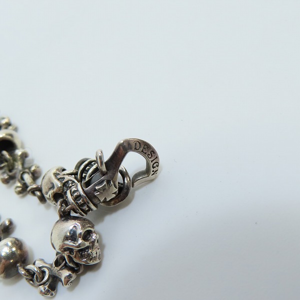 実際に弊社で買取させて頂いたDEAL DESIGN/ディールデザイン スカル/クロス ミクロボーンブレスレットの画像 6枚目