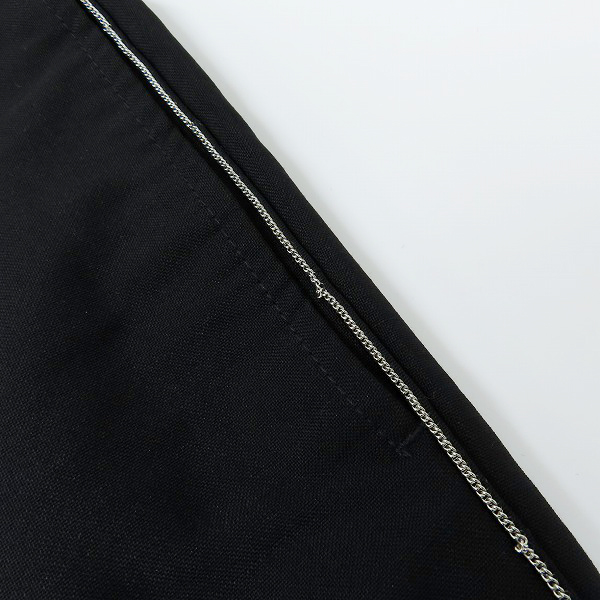 実際に弊社で買取させて頂いた【JPタグ】GIVENCHY/ジバンシィ モヘヤ混/サイドチェーン装飾 ウールトラウザーズパンツ 16F 5258 005/46の画像 7枚目
