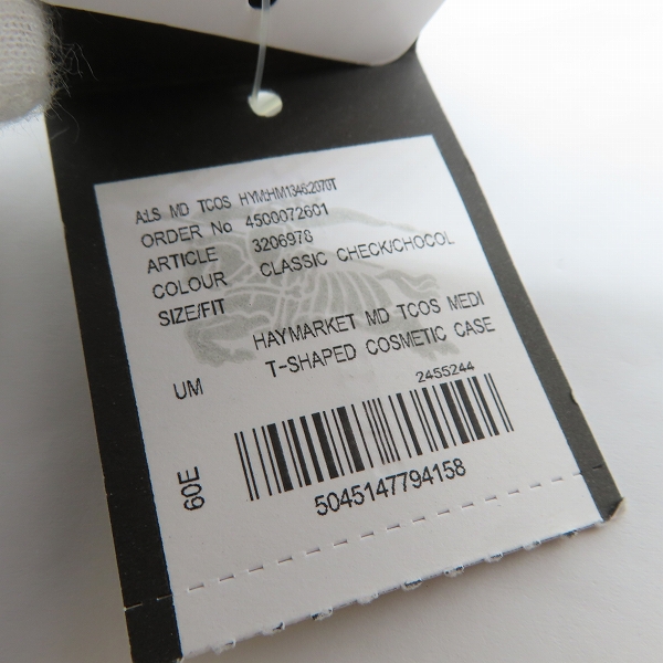 実際に弊社で買取させて頂いたBurberry/バーバリー レザー ノバチェック メイクポーチ 化粧ポーチの画像 5枚目