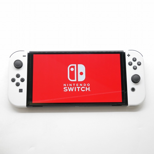実際に弊社で買取させて頂いた任天堂 Nintendo Switch/ニンテンドースイッチ 有機ELモデル 本体 HEG-S-KAAAA ホワイト コントローラー付き【簡易動作確認済】の画像 2枚目