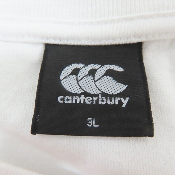 実際に弊社で買取させて頂いたCANTERBURY/カンタベリー ロゴプリント 長袖Tシャツ/RA40085/3Lの画像 2枚目