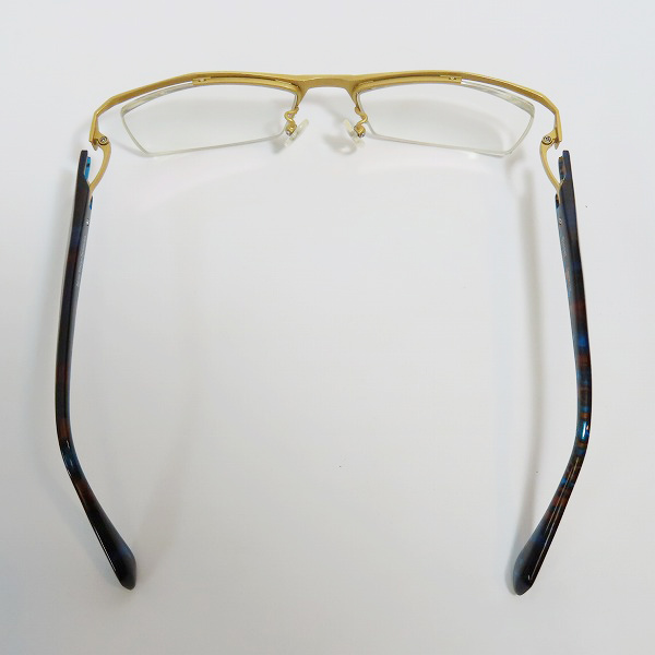 実際に弊社で買取させて頂いたless thanhuman/レスザンヒューマン Suisei スイセイ メガネフレーム アイウェア ブルー系の画像 3枚目