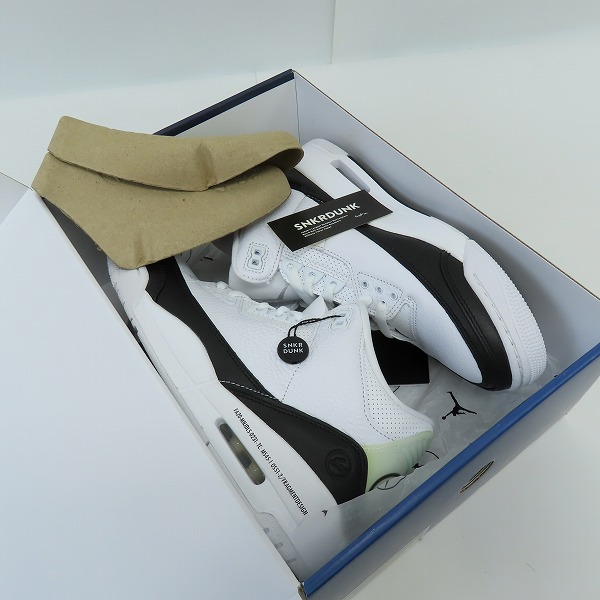実際に弊社で買取させて頂いたFRAGMENT DESIGN×NIKE/フラグメントデザイン×ナイキ AIR JORDAN 3 エアジョーダン3 DA3595-100 27の画像 8枚目