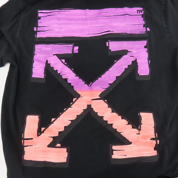 実際に弊社で買取させて頂いたOFF-WHITE/オフホワイト MARKER S/S OVER TEE/マーカー Tシャツ OMAA038R21JER002 /Sの画像 5枚目