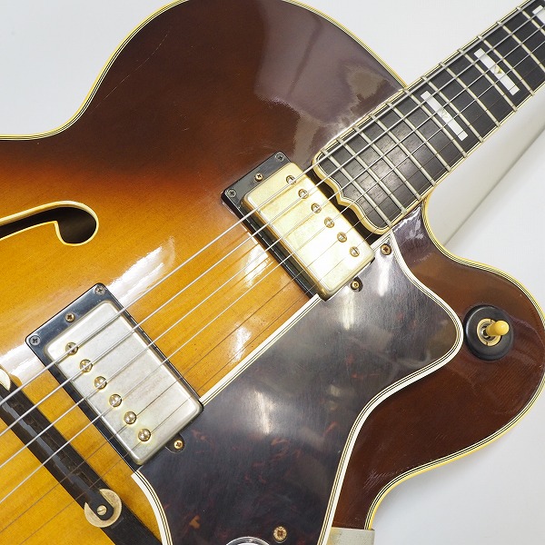 実際に弊社で買取させて頂いた★Epiphone/エピフォン EMPEROR-J フルアコ エレキギター オレンジラベル 日本製 ギグケース付の画像 5枚目