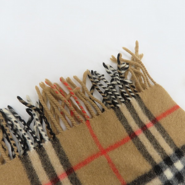 実際に弊社で買取させて頂いたBurberrys/バーバリーズ ノバチェック カシミヤ マフラーの画像 3枚目