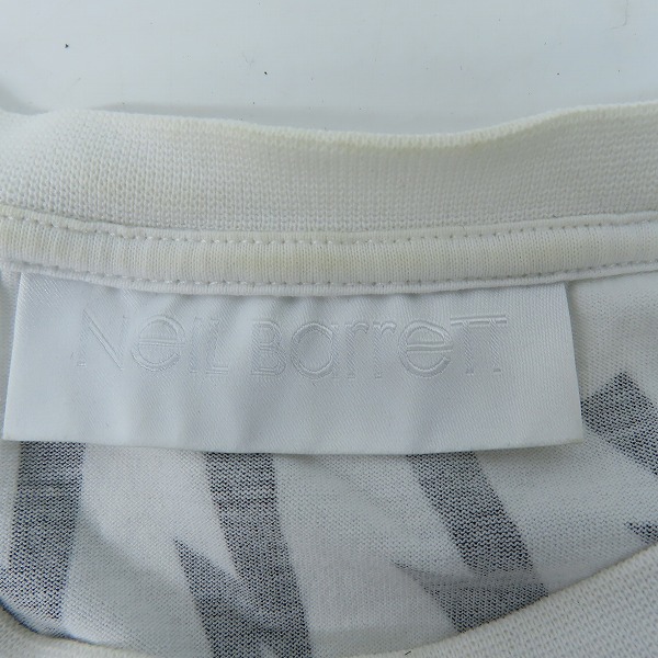 実際に弊社で買取させて頂いたNeil Barrett/ニール バレット Thunder Bolt Tee/サンダーボルト 半袖Tシャツ PBJT109 B512S/XSの画像 2枚目