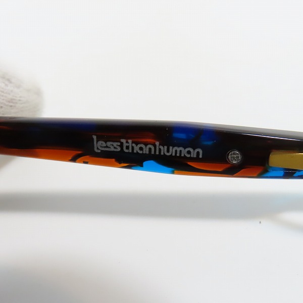 実際に弊社で買取させて頂いたless thanhuman/レスザンヒューマン Suisei スイセイ メガネフレーム アイウェア ブルー系の画像 6枚目