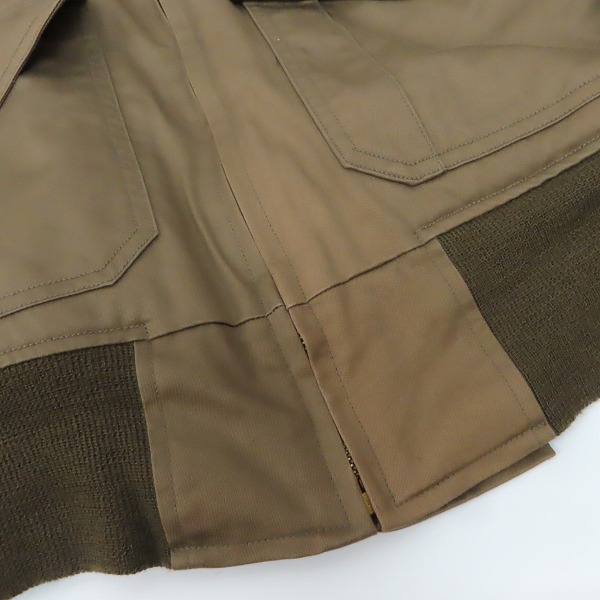 実際に弊社で買取させて頂いたBUZZ RICKSON'S /バズリクソンズ B-10 L.S.L GARMENT社製/白襟 フライト ジャケット BR12006/36の画像 7枚目