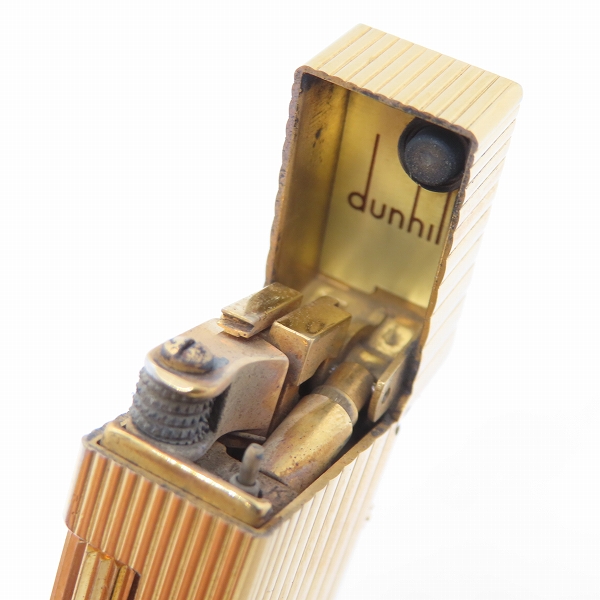 実際に弊社で買取させて頂いたdunhill/ダンヒル サイドローラー ガスライター ゴールドカラーの画像 4枚目