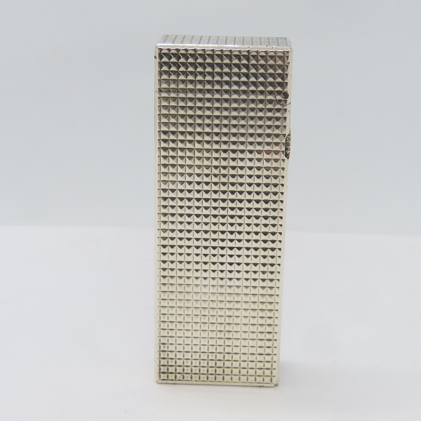 実際に弊社で買取させて頂いたdunhill/ダンヒル ダイヤカット サイドローラー ガスライター シルバーの画像 1枚目