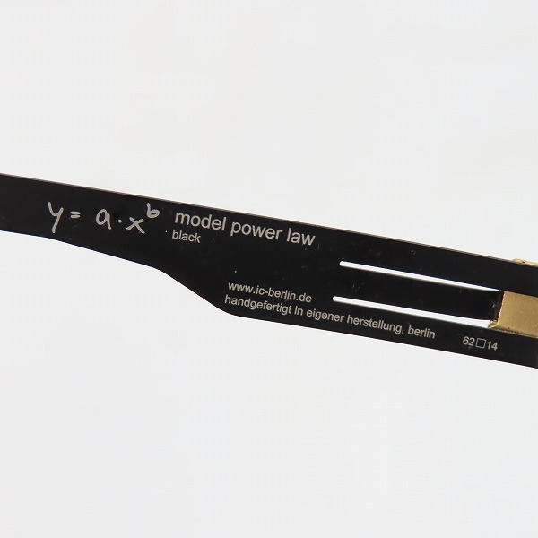 実際に弊社で買取させて頂いたic! berlin/アイシーベルリン POWER LAW サングラス/アイウェアの画像 6枚目