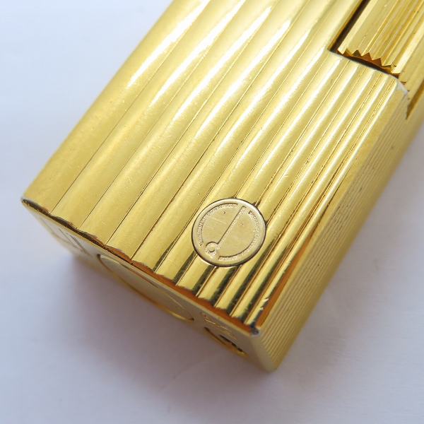 実際に弊社で買取させて頂いたdunhill/ダンヒル サイドローラー ガスライター ゴールドカラーの画像 5枚目
