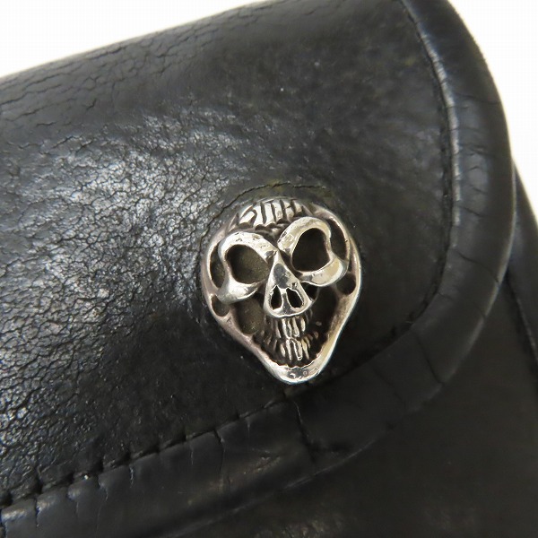 実際に弊社で買取させて頂いた【難あり】BWL/BILL WALL LEATHER/ビルウォールレザー 3つ折りウォレット/財布 ドロップハンドル付きの画像 6枚目